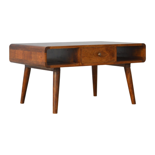 Curved Chestnut Coffee Table - IN310-1