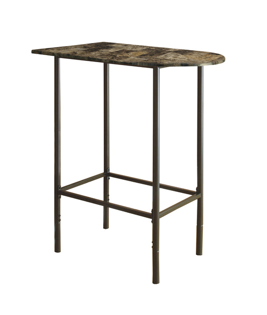 24" Brown Free Form Manufactured Wood Bar Table