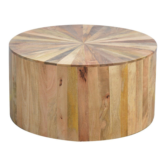 Round Wooden Coffee Table 1 - WoodModo